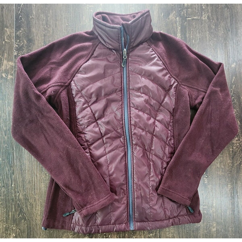 New Balance Jacket Women's‎ Medium Burgundy Ladies Full Zip Outdoor Fleece